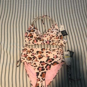 Cheetah print swimsuit!